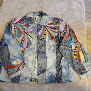 Short embroidered jacket